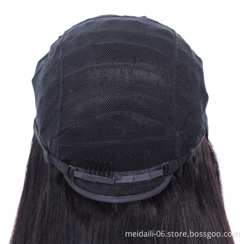 Brazilian cuticle aligned body wave 4*4 closure wig human hair closure wig
